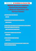 INP402 EpicCare Inpatient  Clinical Documentation  *L.Babcock Questions and  Correct Answer