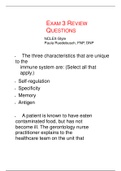 EXAM 3 REVIEW QUESTIONS NCLEX-Style Paula Ruedebusch, FNP, DNP latest