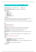 Advanced Assessment NURS 680B week 3 (solution) > West Coast University, Orange County - NURS 680 Advanced Assessment 680B week 3 62 year old female.