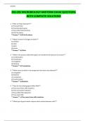 BIO-205 MICROBIOLOGY MIDTERM EXAM QUESTIONS WITH COMPLETE SOLUTIONS