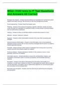 WGU- D322 Intro to IT Test Questions and Answers All Correct