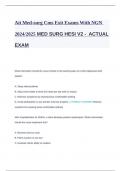 Ati Med-surg Cms Exit Exams With NGN 2024 2025 MED SURG HESI V2 - ACTUAL EXAM