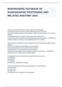 BONTRAGERS TEXTBOOK OF RADIOGRAPHIC POSITIONING AND RELATED ANATOMY 2024.