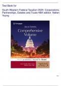 Test Bank for South-Western Federal Taxation 2025,Corporations, Partnerships, Estates and Trusts 48th Edition by  Nellen