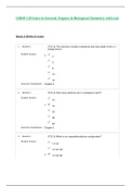 CHEM120 / CHEM 120 Week 4 Midterm Exam (Latest 2024/25): Intro to General, Organic & Biological Chemistry with Lab - Chamberlain