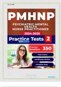 AANP PMHNP EXAM LATEST 2024-2025 TEST BANK 1ST EDITION BY PROF RESSY ECXCELLENT TOOL TOSTUDY PMHNP COMPLETE 600 QUESTIONS AND CORRECT DETAILED ANSWERS JUST RELEASED