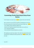 Cosmetology Florida State Board Clinical Exam Review 