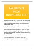 FAA PRIVATE PILOT KNOWLEDGE TEST 