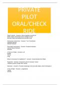 PRIVATE PILOT ORAL/CHECK RIDE