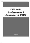 IND2601 Assignment 1 (COMPLETE ANSWERS) Semester 2 2024 Course African Customary Law (IND2601) Institution University Of South Africa (Unisa) Book Introduction to Legal Pluralism in South Africa