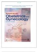 BLUEPRINTS OBSTETRICS & GYNECOLOGY TESTBANK 8TH EDITION CALLAHAN @AL LATEST  COMPLETE CHAPTERS TESTBANK