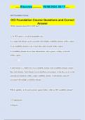 OCI Foundation Course Questions and Correct  Answer