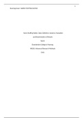 NR 505 Nurse Staffing Ratios Data Collection, Analysis, Evaluation and Dissemination of Results| COMPLETE GUIDE LATEST VERSION 2021.