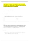 TEST BANK Krause’s Food & the Nutrition Care Process 13th Edition by L. Kathleen Mahan Janice L Raymond Sylvia Escott Stump (latest version)