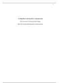 week 4.docx    Avoiding Biases and Insensitive Communications   The University of Arizona Global Campus  BUS 202: Professional & Business Communications    Avoiding Biases and Insensitive Communications    As America grew as a nation and became the meltin