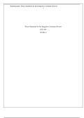 Thesis.docx    Thesis Statement for the Integrative Literature Review  PSY 699  WEEK 4    Introduction  Psychology is diverse disciplines. Psychology has a variety of fields and facets. Patients must be informed that support is readily accessible as appro