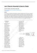 Texas A&M University - ENGR 217 Lab 02; Electric Potential & Electric Fields