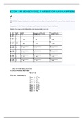 ECON 104 HOMEWORK 3 QUESTION AND ANSWERS