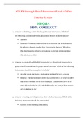 ATI RN Concept-Based Assessment Level 1 Online  Practice A 2020 / RNSG 1430 RN Concept-Based Assessment Level 1 Online  Practice A 2020 – San Antonio College | 100 % CORRECT (100 Q & A)