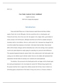 Case Study    Week7.docx  PSY7210    Case Study Analysis: Early Adulthood   Capella University  PSY7210: Lifespan Development   Introduction  Ernest and Isabel Palacio are a Cuban-American couple blessed with three children namely, Paula who is in the fif