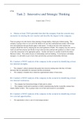 C714 v2 Task 2.docx  C714  Task 2:  Innovative and Strategic Thinking  Course Code: C714 v2  A.    Discuss at least TWO potential risks that the company from the scenario may encounter in entering the new market and describe the impact to the company.   T