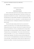 BUS FP3012  Assessment2 3.docx  BUS_FP3012  Leadership and Group Collaboration  Capella University  Selected Leader Analyzation  When I consider the many leaders that I have had the privilege of working for, one stands out as the person I would choose to 