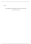 BUD5910Written Assignment 5ImprovementProject of Science Construction.docx    BUS5910  Written Assignment 5: The Improvement Project of Science Construction PLC  BUS5910 Management Capstone  Written Assignment 5: The Improvement Project of Science Constru