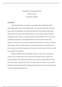 a3 psy 3500    Impediments to Learning and Memory  Capella University   Learning and Cognition   Introduction  I often describe memory as a pathway to my students who are still practicing their reading skills, high frequency words and times tables. The mo