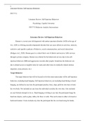 7713 Literature Review.docx    PSY7713  Literature Review: Self-Injurious Behaviors  Psychology, Capella University  PSY7713 Behavior Analytic Interventions  Literature Review: Self-Injurious Behaviors   Roman is a seven-year-old diagnosed with autism spe