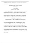 Determinining the credidibility of evidence and resources 2.docx  NURS-FPX4030  Determining the Credibility of Evidence and Resources  NURS-FPX4030  Capella University  Enhancing Quality and Safety  In terms of quality, safety and services, nurses are rea