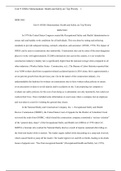 Unit 9 Assignment 1 .docx  HRM 5065  Unit 9: OSHA Memorandum: Health and Safety are Top Priority  HRM 5065  In 1970 the United States Congress created the Occupational Safety and Health Administration to ensure safe and healthy work conditions for all ind