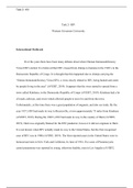 Task 2.docx    Task 2- HIV  Western Governors University  International Outbreak  Over the years there have been many debates about where Human Immunodeficiency Virus (HIV) started. It is believed that HIV crossed from chimps to humans in the 1920  s in t