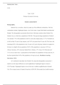 Task 1 C228.docx  C228   Task 1 C228   Western Governors University  NEEDS ASSESSMENT  Demographics   Sentinel City is an urban, virtual city made up of four different communities. The four communities include, Nightingale Square, Acer Tech Center, Casper