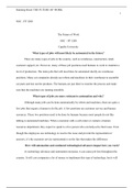 SOC FP1200 Assignment 1    SOC - FP 1200  The Future of Work  SOC - FP 1200  Capella University  What types of jobs will most likely be automated in the future?  There are many types of jobs in the country, such as warehouse, construction, retail, custome