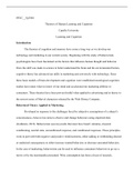 PSYC  Fp3500  PSYC__Fp3500  Theories of Human Learning and Cognition  Capella University   Learning and Cognition   Introduction  The theories of cognition and memory have come a long way as we develop our technology and marketing in our current society. 