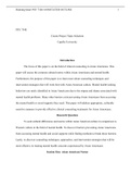 PSY7540  Unit 6 Assignment .doc    PSY 7540   Course Project Topic Selection  Capella University  Introduction  The focus of this paper is on the field of clinical counseling in Asian Americans. This paper will assess the common cultural norms within Asia