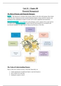 Summary of Fundamentals of Business Management Unit 10 (OBS114)