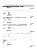 G150/PHA1500 Review Test Submission: Module 06 Final Exam