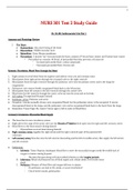  NURS 301 MEDSURG TEST 2 STUDY GUIDE | RATED 100%: LIBERTY UNIVERSITY