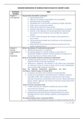 NUR2058 DIMENSIONS OF NURSING PRACTICE EXAM #1 CONCEPT GUIDE 