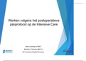 Verdediging Scriptie 'Werken volgens het postoperatieve pijnprotocol binnen een Intensive Care'.