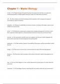 Chapter 1 - Mader Biology All Possible Questions and Answers with complete solution