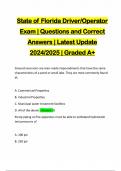 Florida State Fire Fighting Exams | Bundle Package | Questions and Answers | 2024/2025 Update