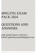 MNG3701 Exam pack 2024(Strategic Planning IIIA) Questions and answers