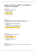 CEFS 521 Quiz 5 ( Latest 4 Versions ), CEFS 521 Assessment Techniques in Counseling