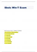 Sbolc Win-T Exam