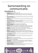 Samenvatting Samenwerking en communicatie