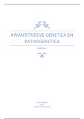 HD 3 kwantitatieve genetica en pathogenetica (1ste master) 