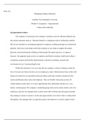 BUS 210 Module Four Assignment.docx  BUS 210   Managing/Leading in Business  Southern New Hampshire University  Module 4 Assignment €“ Organizational   Culture and Leadership  Organizational Culture:  The company Im choosing is the company I currently wor