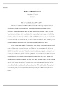 Apply Week 1 The dot com bubble and crash .docx  ECO/535  The Dot-com Bubble and Crash  University of Phoenix ECO/535  The dot-com bubble from 1994 to 2000  The dot-com bubble from 1994 to 2000 was when the technology companies were the new, fun and excit